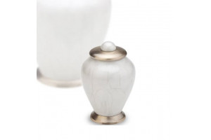 Pearl Simplicity Brass Urn Keepsake