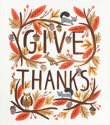 “Thanks” Comes Before “Giving”
