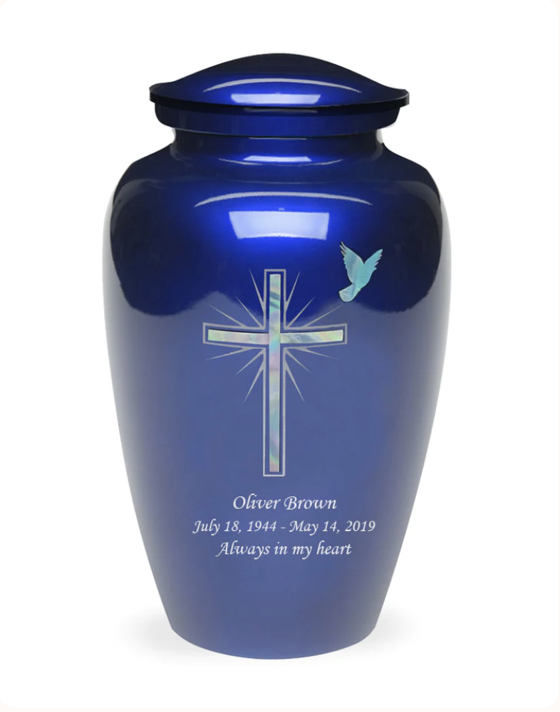 Exquisite Series – Mother of Pearl Cross Urn